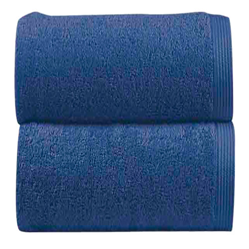 Toalla de algodón azul 100 x 150 cm
