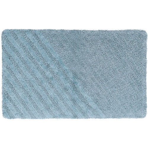 Alfombra de baño remix rectangular azul 50x80 cm