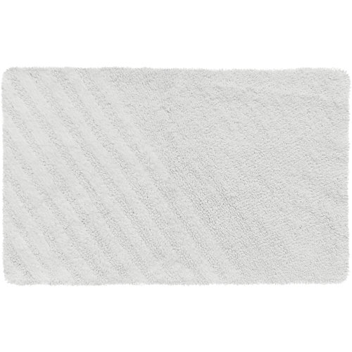 Alfombra de baño remix rectangular blanco 50x80 cm