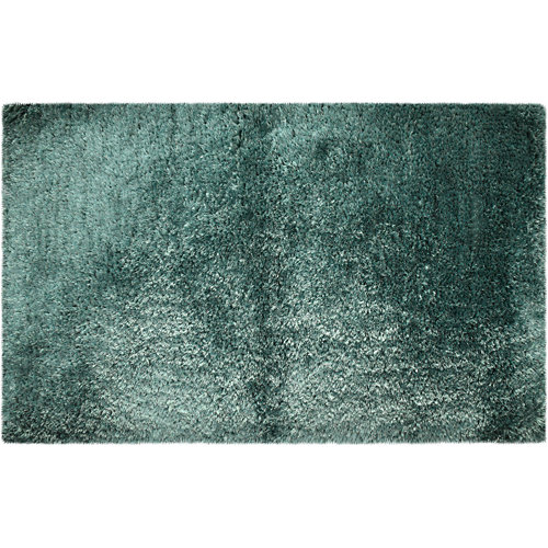 Alfombra de baño neo rectangular verde 50x80 cm