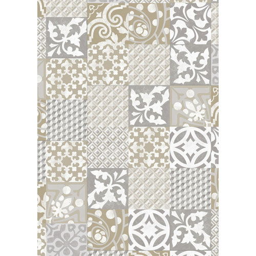 puerta mónaco blanco de apertura derecha de 82.5 cm 24 Loseta de pvc autoadhesiva gerflor forte provence gold, estilo hidráulico