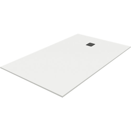 Plato ducha rectangular pietra blanco 120x70 cm