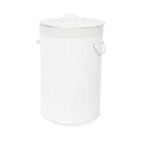 Cesto de ropa cestos blanco 75 l de la marca COMPACTOR en acabado de color Blanco fabricado en Bambú