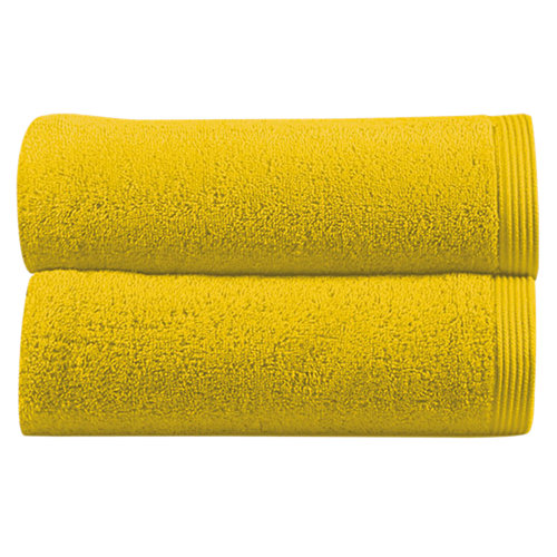 Toalla de algodón amarillo / dorado 30 x 50 cm