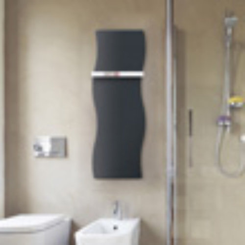 Radiador toallero eléctrico cicsa apis 119x35 400w negro de la marca CICSA en acabado de color Negro fabricado en Acero pintado