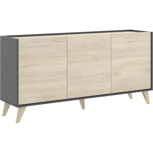 Kit de peldaños cube para escaleras de diametro 118cm blanco/natural 23 Aparador nela grafito y natural 75x155x43 cm