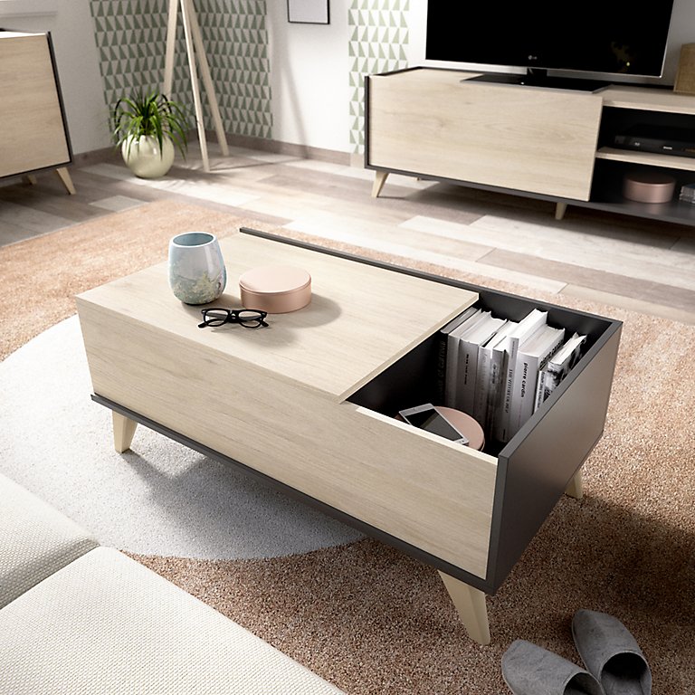 Mesa De Centro Rustica De Saman Rojo Mesas De Madera Muebles De Troncos Madera Rustica Muebles