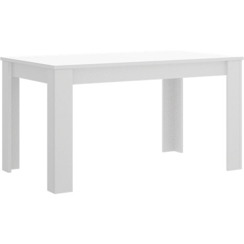 Mesa extensible de madera dine de 140 a 190 cm blanco