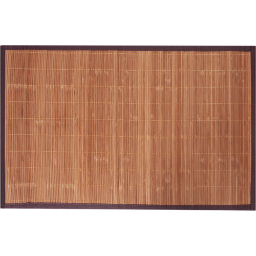 Alfombra de baño bambú rectangular natural 50x80 cm