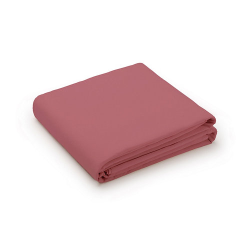 Sabana encimera cama 105cm percal liso smokey red w.g.