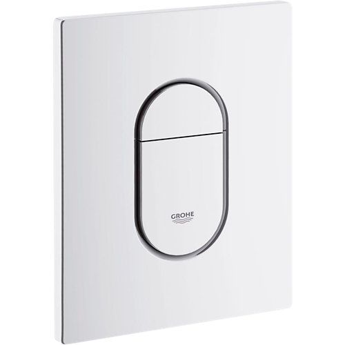 Placa de accionamiento wc suspendido grohe arena cosmopolitan blanco satinado