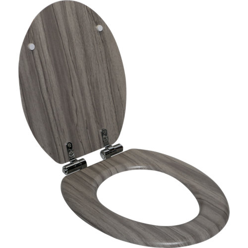 Tapa wc amortiguada sensea purity oval roble gris