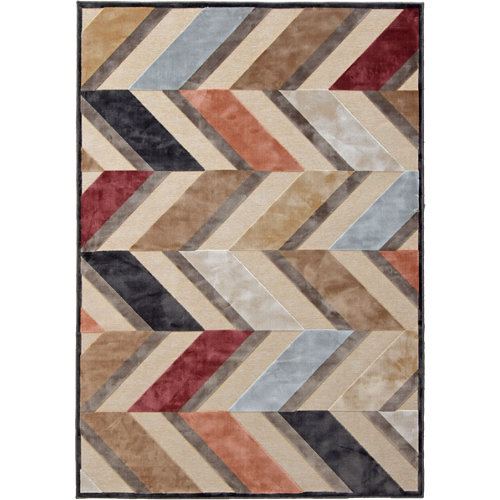 Alfombra de interior y de exterior color geométrico pvc 240cm x 160cm 24 Alfombra marrón viscosa provence 140 x 200cm