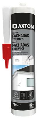 Silicona fachadas y tejados AXTON 280 ml blanco