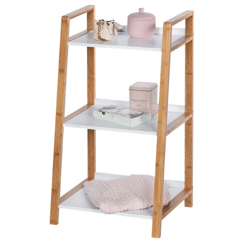 Columna de baño finja blanco 45x76x35 cm de la marca Wenko en acabado de color Marrón fabricado en Madera