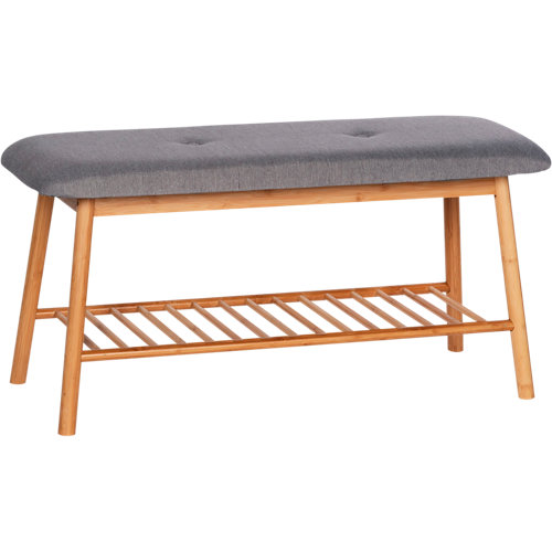 Portacalzado para 4 pares de 90x45x34 cm de la marca Blanca / Sin definir en acabado de color Marrón fabricado en Bambú