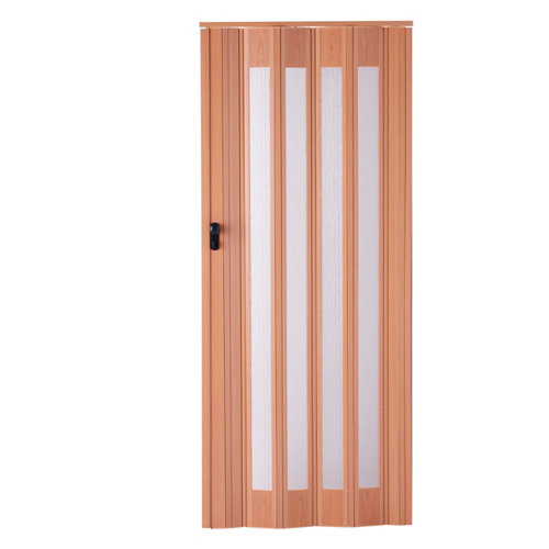 Puerta plegable de pvc roble 85 x 205 cm.