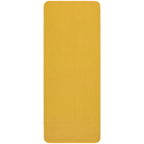 Alfombra pasillera amarilla poliéster leila liso 80 x 200cm