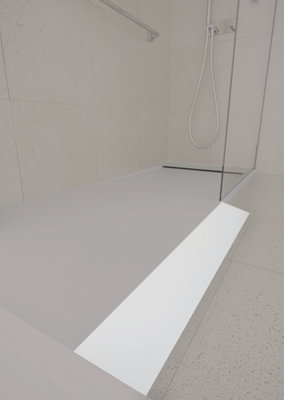 Rampa acceso plato ducha blanco 40x14 cm