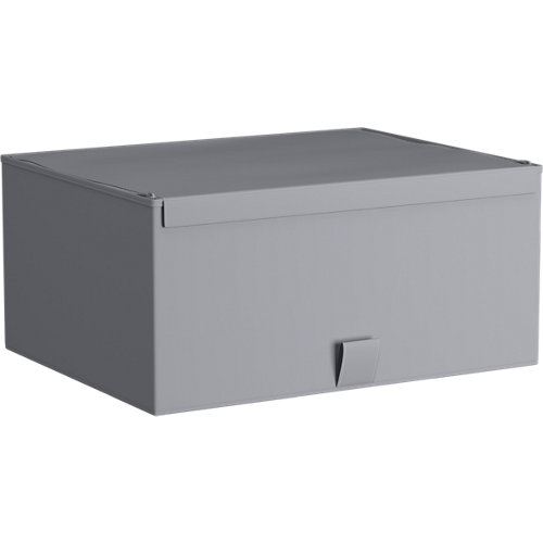 Kit de peldaños long ancho 90cm cromo/natural 27 Spaceo home caja s gris claro 36x28x16,5cm