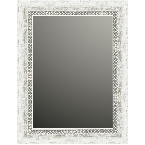 Espejo rectangular alhambra blanco 86 x 66 cm