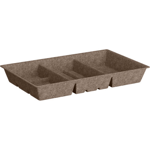 Cajonera 2 cajones blanco 42x52x34cm 25 Organizador de cajón spaceo home gris l