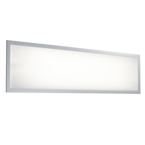 Plafón led rectangular 36w 2800 lm 4000k plata