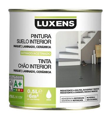 Pintura para suelos Luxens gris dorado 5