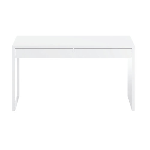 Mesa de escritorio touch reversible blanco 138x74x50 cm