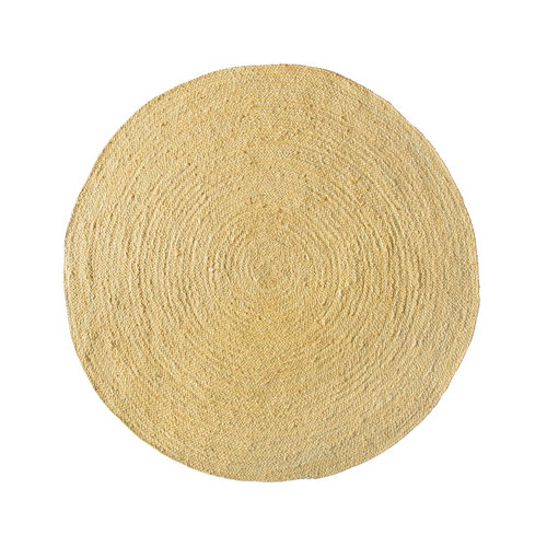Alfombra de interior beige viscosa laiana 160 x 230cm 23 Alfombra amarilla yute amarillo redonda 140 x 140cm