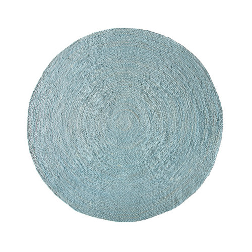 Felpudo mundo coco azul y negro 60 x 40 cm 26 Alfombra azul yute azul redonda 140 x 140cm