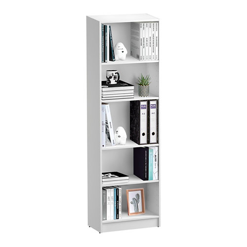 Puerta de interior corredera viena gris de 72.5 cm 25 Librería estantería con cuatro baldas spaceo home blanco 60x200x30 cm