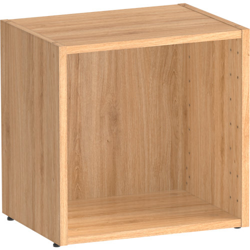 Cajonera 4 cajones serie montada sapelly 72x80x50cm (altoxanchoxfondo) 25 Librería estantería spaceo home roble 40x40x30 cm