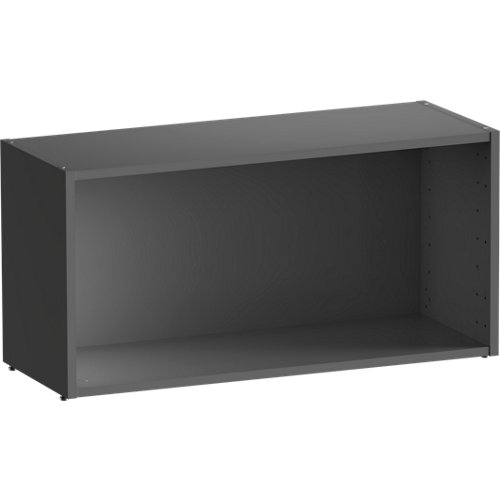 Rodapié liso 7x200x1 cm 24 Librería estantería spaceo home gris 80x40x30 cm