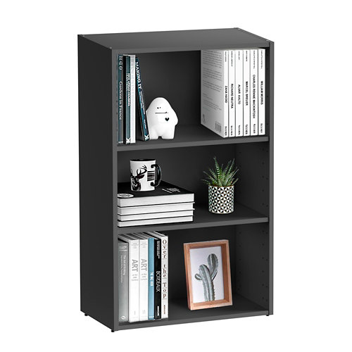 Estant cross bl-roble 3bal 104x100x33cm 28 Librería estantería con dos baldas spaceo home gris 60x100x30 cm