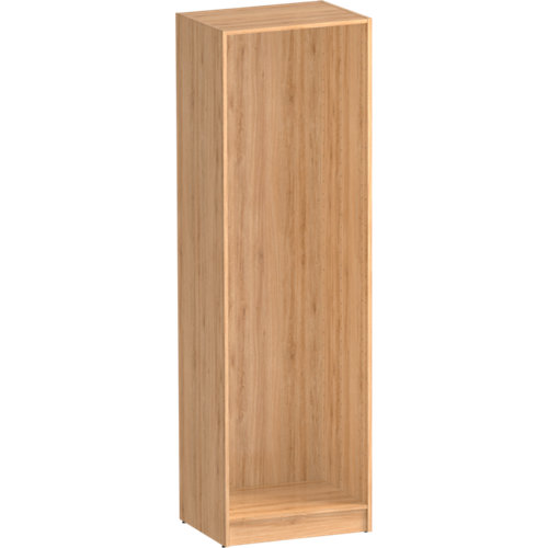 Zapatero + doble con funda + 21 + 68 + 160 + 30 24 Módulo de armario spaceo home roble 60x200x45 cm