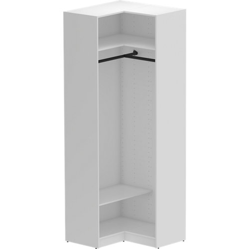 Puerta garaje seccional primo motorizada blanco 250x212,5 cm 24 Módulo de armario de rincón spaceo home blanco 87x240x45 cm