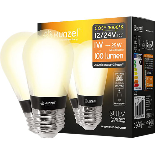 Pack 2 x bombillas 12/24v nature-led-xunzel-1w cosy