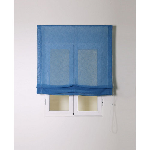 Estor plegable rustipol azul 135x250cm