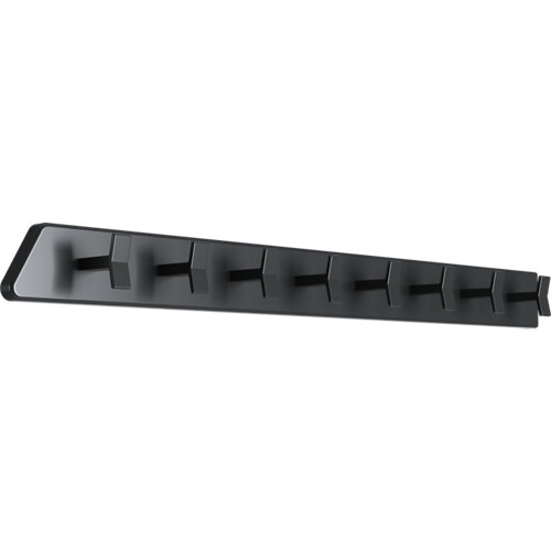 Perchas 35 Portaperchas extraible spaceo home 6.8cm negro