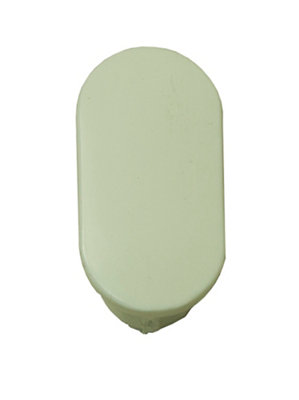Barra para armario Ovalada Plástico Blanco