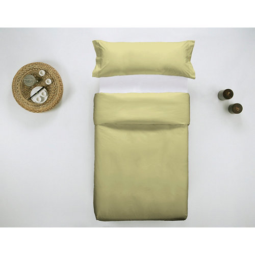 Funda nórdica cama 90 percal liso yellow w.g.