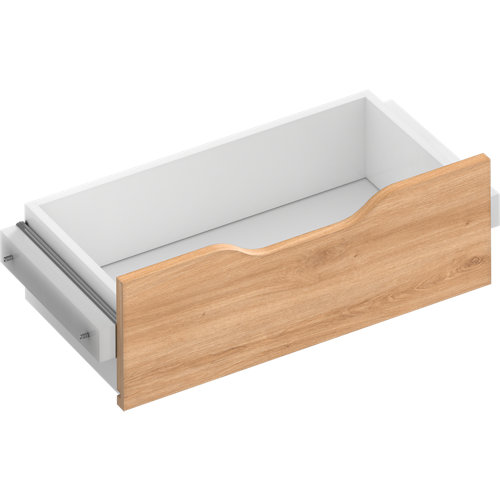 Frente para cajon exterior de módulo de armario spaceo home gris 80x20x1.8cm 23 Kit cajón interior para módulo de armario spaceo home roble 60x16x30 cm
