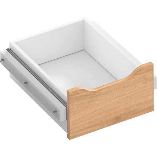 Kit cajón interior para módulo de armario spaceo home roble 40x16x45 cm