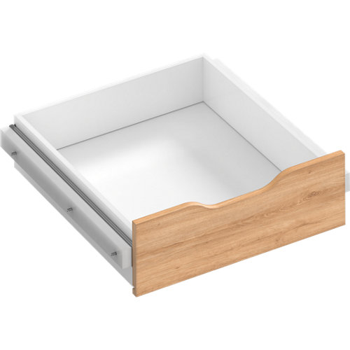 Puerta acristalada doble berna acacia 130x125 d (62+62) cm 23 Kit cajón interior para módulo de armario spaceo home roble 60x16x60 cm