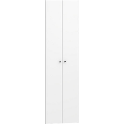 Puerta doble con cristal bari plus blanca 9x105cm (62+42) i 26 Pack 2 puertas abatibles para módulo spaceo home blanca 60(2x30cm)x200cm