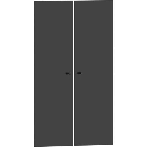 Pack 2 puertas abatibles para módulo spaceo home gris 60(2x30cm)x100cm