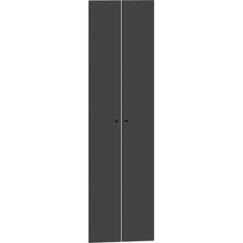 puerta oslo acacia de apertura derecha de 82.5 cm 23 Pack 2 puertas abatibles para módulo spaceo home gris 60(2x30cm)x200cm
