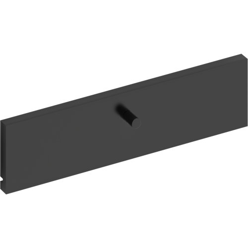 puerta niza wengué de apertura derecha de 72.5 cm 26 Frente para cajon exterior de módulo de armario spaceo home gris 40x10x1.8cm