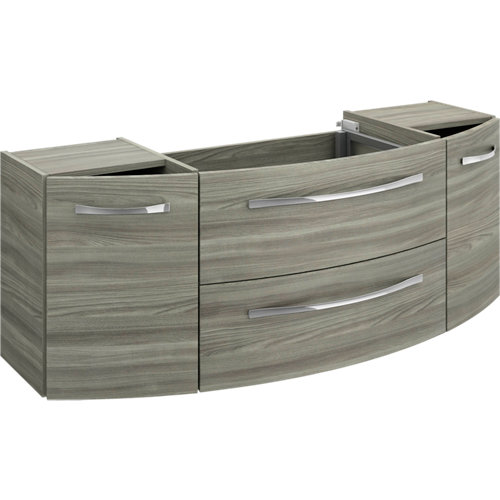 Mueble baño gris 129 cm